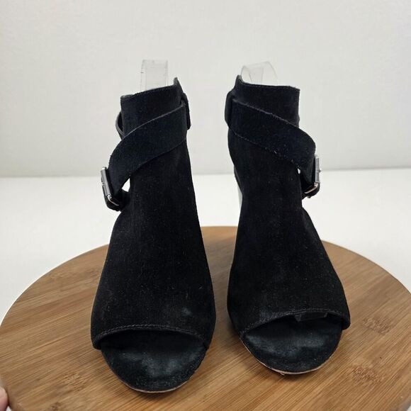 Rag & Bone Shoes Womens Size 9 Suede Open Toe Block Heel Sandals Buckle Strap - Picture 4 of 16